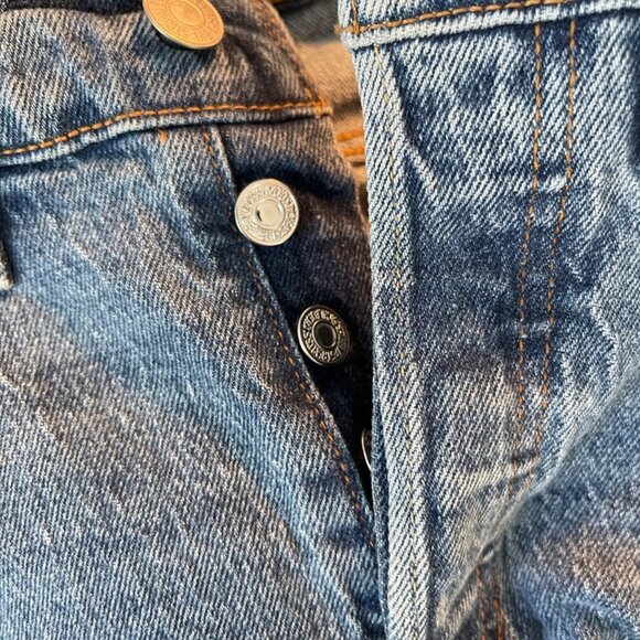 Levi's 501 High Waist Cuffed Jean Size 24 - Picture 6 of 7